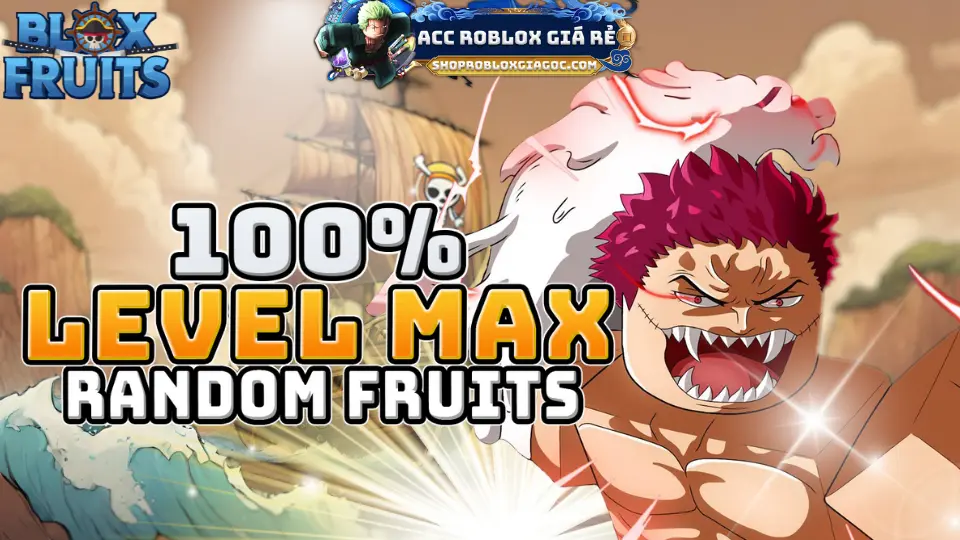 Thông tin tài khoản Blox Fruits: MAXLEVEL-RD-FRUITS-7198