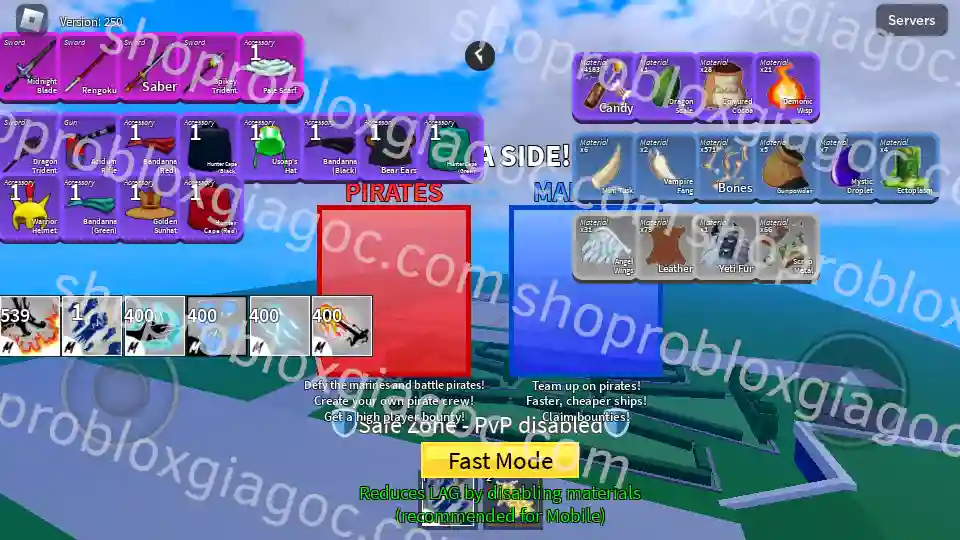 Thông tin tài khoản Blox Fruits: MAXLEVEL-RD-FRUITS-1414