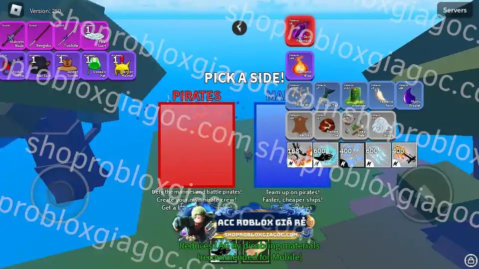 Thông tin tài khoản Blox Fruits: MAXLEVEL-RD-FRUITS-1546