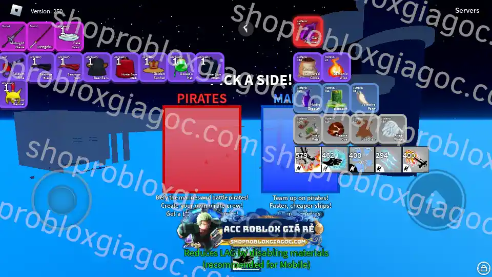 Thông tin tài khoản Blox Fruits: MAXLEVEL-RD-FRUITS-1575