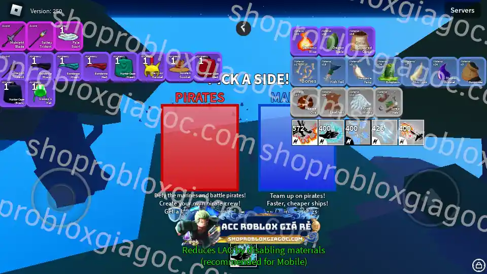Thông tin tài khoản Blox Fruits: MAXLEVEL-RD-FRUITS-1606