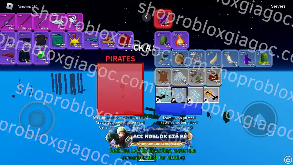 Thông tin tài khoản Blox Fruits: MAXLEVEL-RD-FRUITS-2564