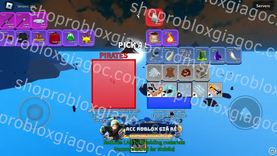 Thông tin tài khoản Blox Fruits: MAXLEVEL-RD-FRUITS-3237