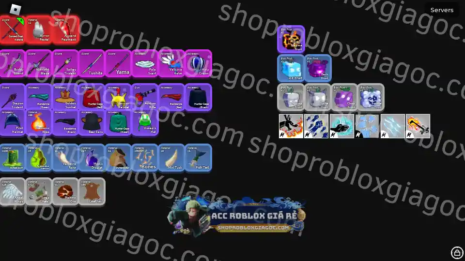 Chi tiết tài khoản Acc Roblox Blox Fruits TỘC V4 FULL GEAR MOCHI V2 mã số 8929