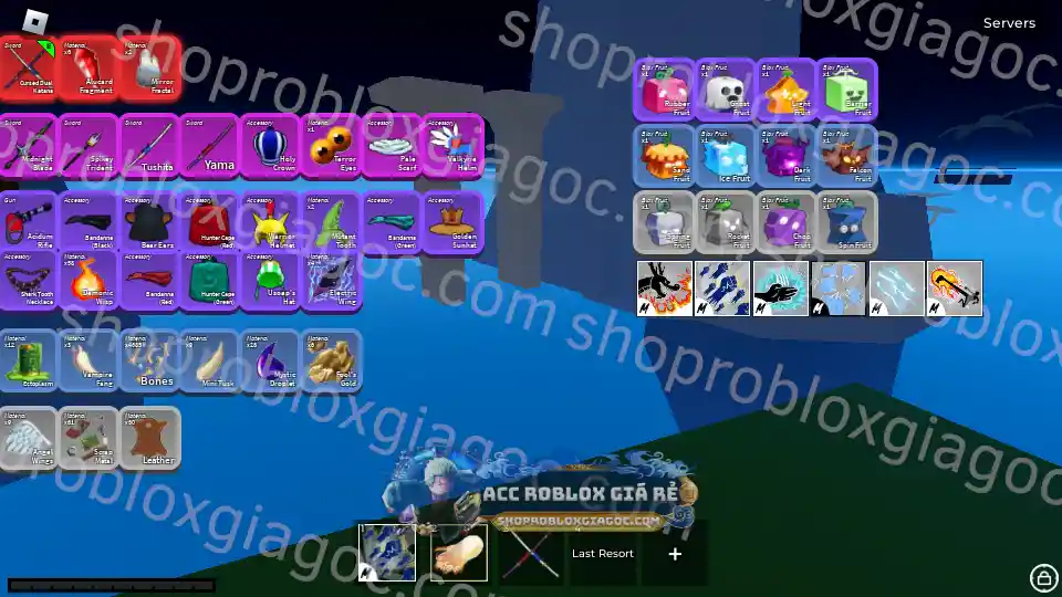 Chi tiết tài khoản Acc Roblox Blox Fruits TỘC V4 FULL GEAR MOCHI V2 mã số 8932