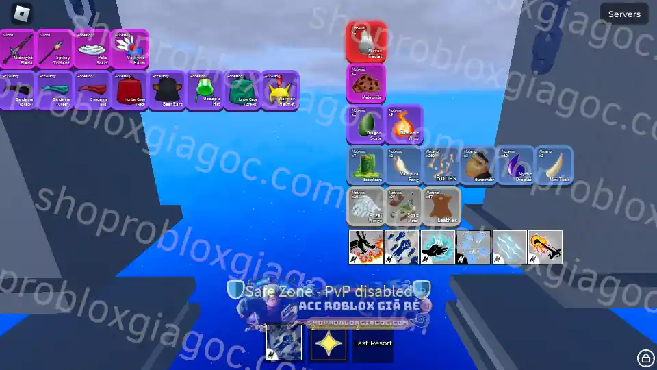 Chi tiết tài khoản Acc Roblox MAX LEVEL Blox Fruits GOD HUMAN mã số 9041