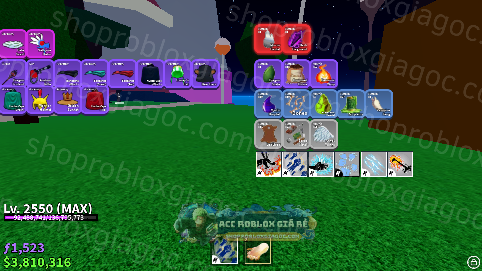 Acc Roblox Blox Fruits MAX LEVEL MOCHI V2