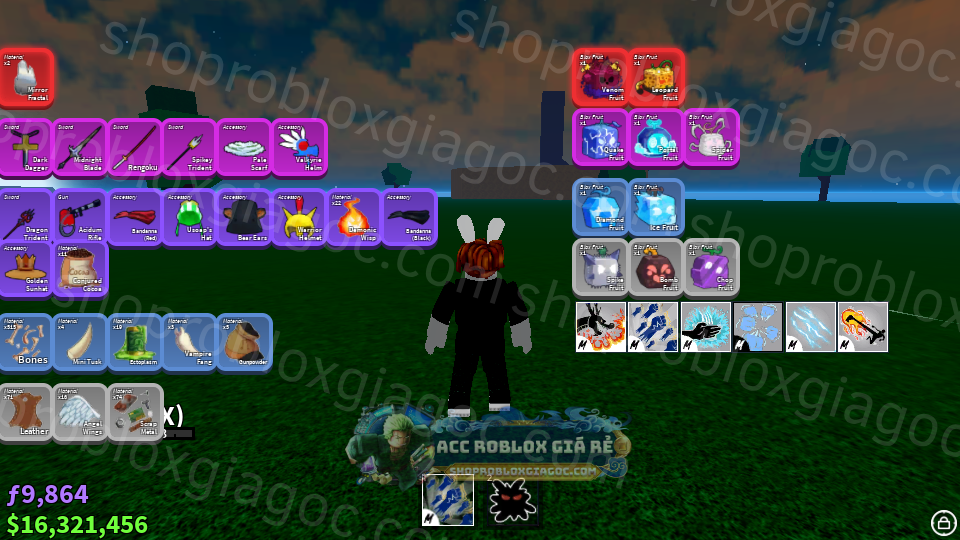 Acc MAX LEVEL Blox Fruits LEOPARD RƯƠNG