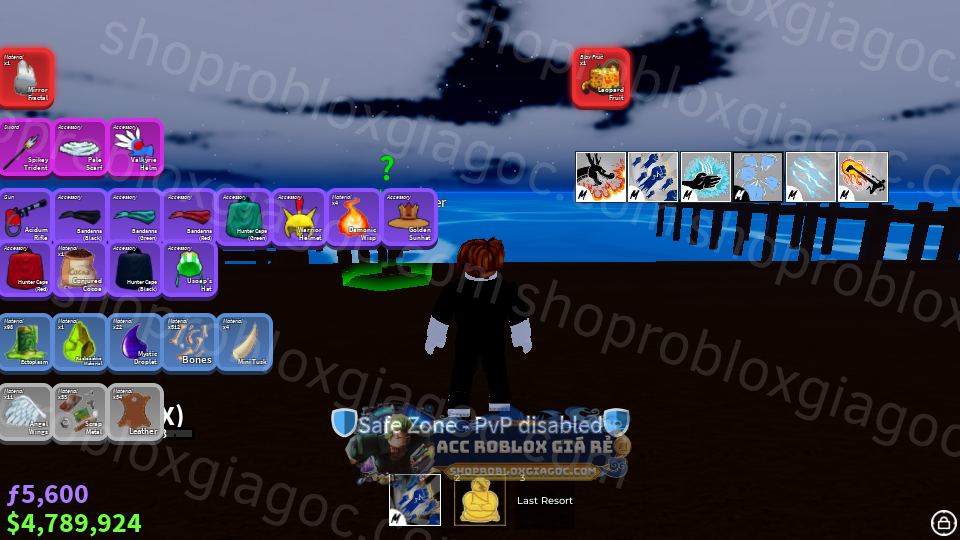 Acc MAX LEVEL Blox Fruits LEOPARD RƯƠNG