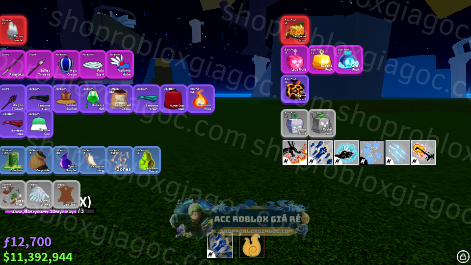 Acc MAX LEVEL Blox Fruits LEOPARD RƯƠNG